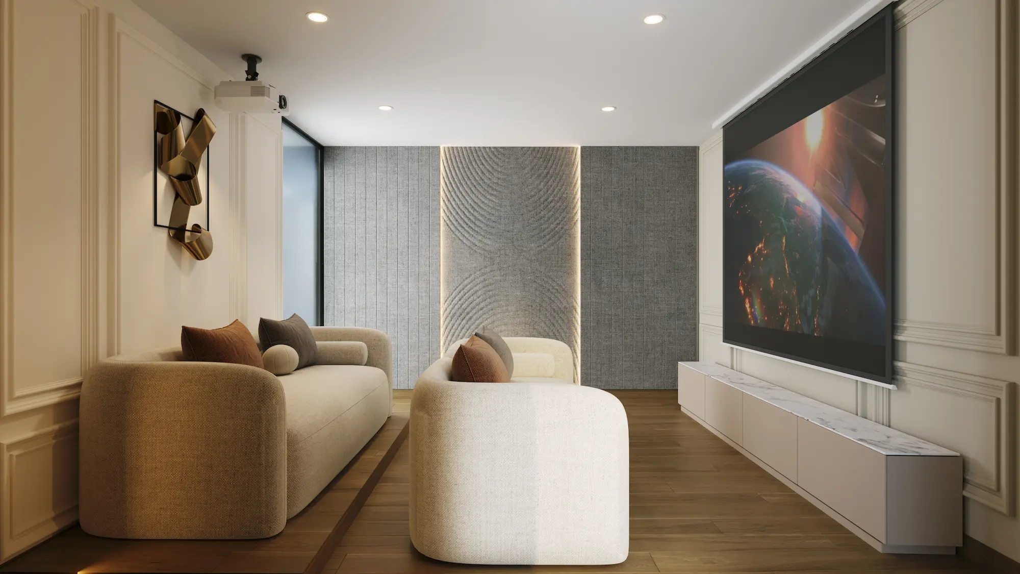 Sala Audiovisual del proyecto West Prado